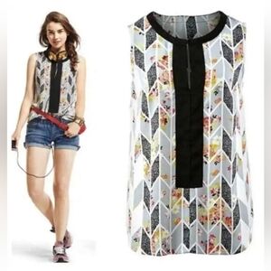 CABI Grosgrain Sleeveless Blouse #249, Size M